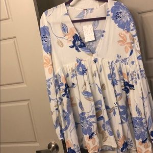 Free people flowy long sleeve top